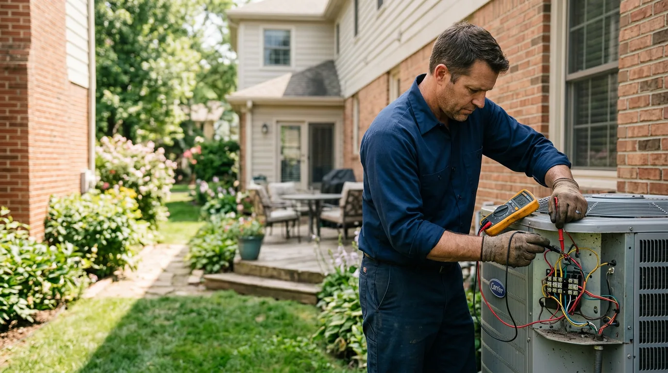 HVAC technician working near Saulsville, WV